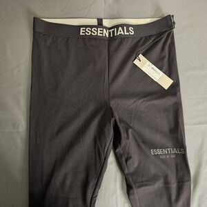 Essentials Fear Of God Men's Black Athletic Leggings, Size Large